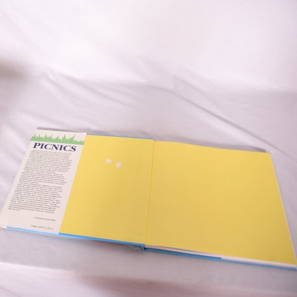 Picnics, Outdoor Dining Book, by Marilyn Myers, Tiffany Blue Colored Cookbook - Picture 6 of 10